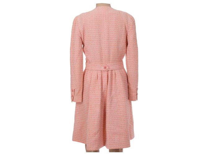 Prenda CHANEL de Tweed Rosa - 102754 - vista 3