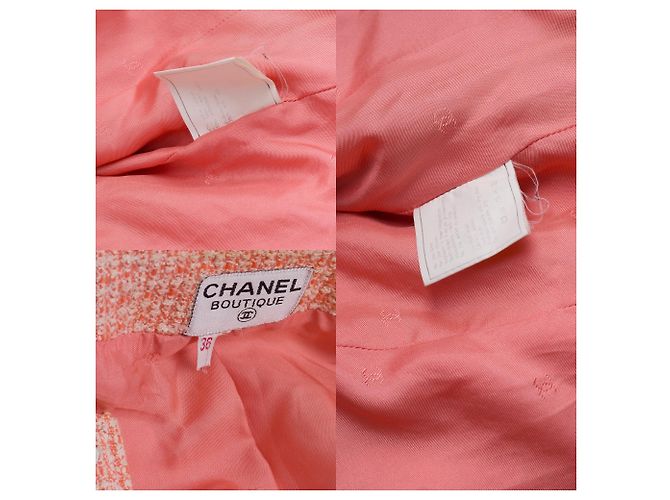 Prenda CHANEL de Tweed Rosa - 102754 - vista 5