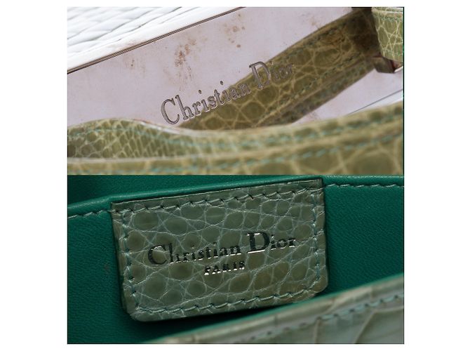 Borsa DIOR in Pelli esotiche Verde - 104029 - vista 7