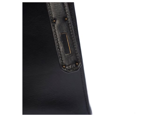 Hermès HERMES Kelly 32 Tasche aus dunkelblauem Leder - 104022 - Ansicht 7