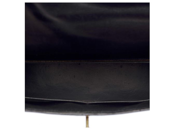 Hermès HERMES Kelly 32 Tasche aus dunkelblauem Leder - 104022 - Ansicht 8