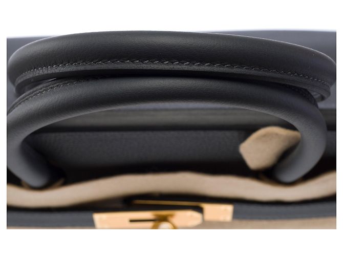 Hermès HERMES Birkin 30 Tasche aus grauem Leder - 104034 - Ansicht 10