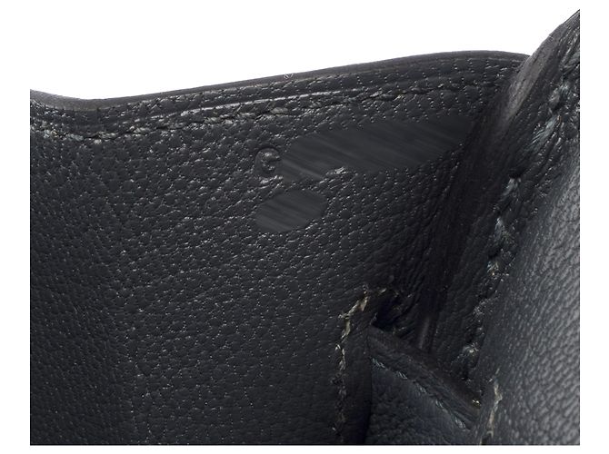 Hermès HERMES Birkin 30 Tasche aus grauem Leder - 104034 - Ansicht 8