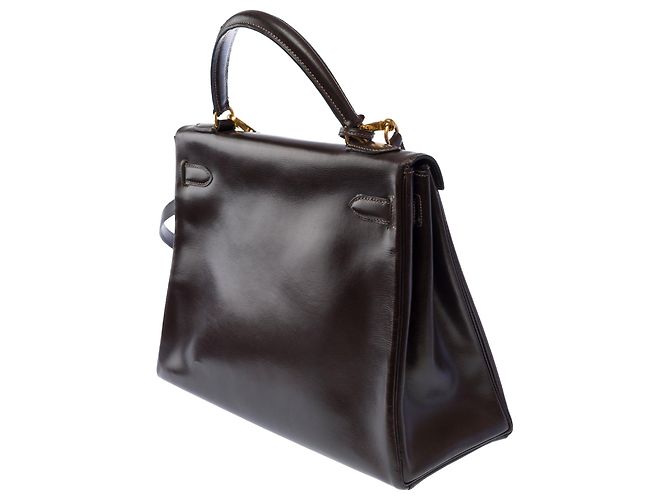 Hermès Borsa HERMES Kelly 32 in Pelle Marrone - 104021 - vista 5