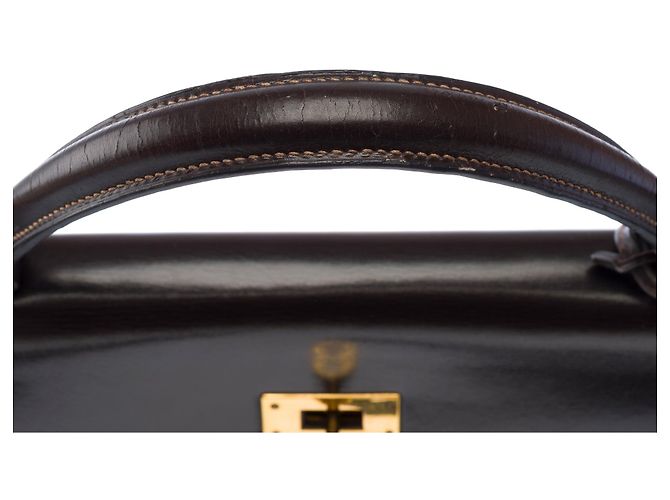 Hermès Borsa HERMES Kelly 32 in Pelle Marrone - 104021 - vista 9