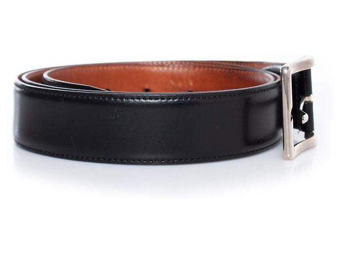 Santoni, Cinturón de cuero negro - vista 4
