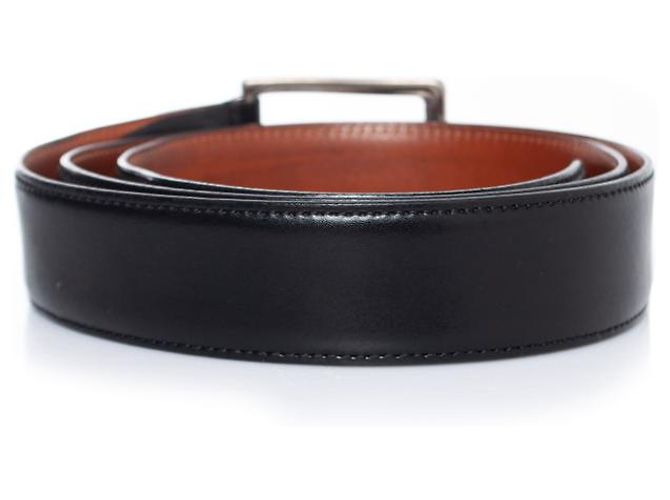 Santoni, Cinturón de cuero negro - vista 5