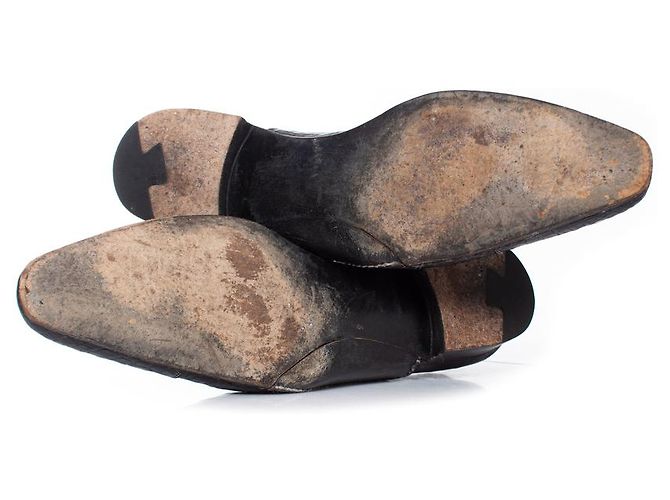 Santoni, scarpe in alligatore Black Edward 9156 - vista 7