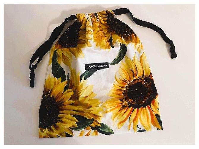 Dolce & Gabbana Stola in Seta Girasoli e Stampa Zebra - vista 12