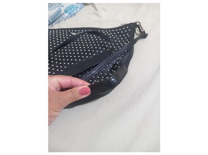 Borsa Zadig & Voltaire in pelle nera con borchie - vista 10
