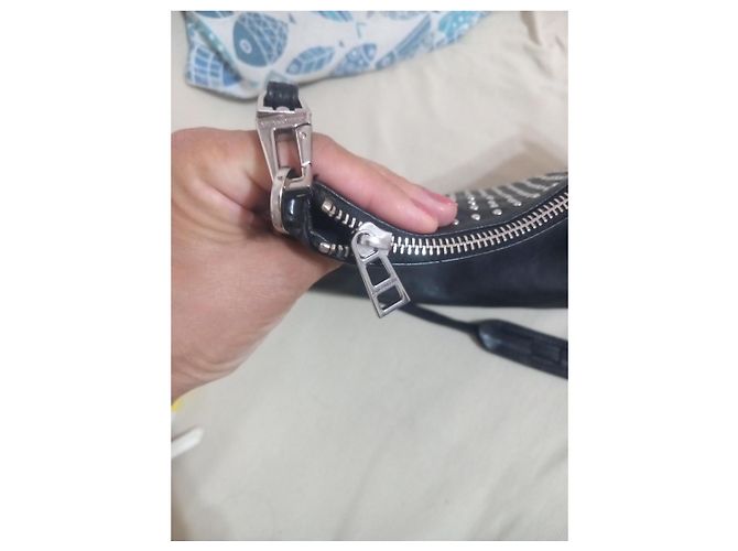 Borsa Zadig & Voltaire in pelle nera con borchie - vista 5