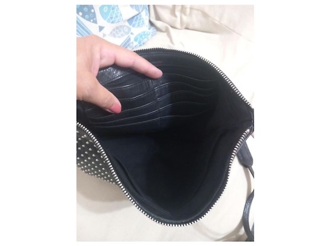 Borsa Zadig & Voltaire in pelle nera con borchie - vista 7