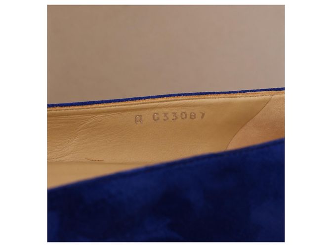 Chanel Gabrielle Ballerine Camoscio Blu - vista 13