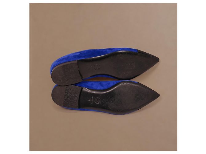 Chanel Gabrielle Ballerine Camoscio Blu - vista 14