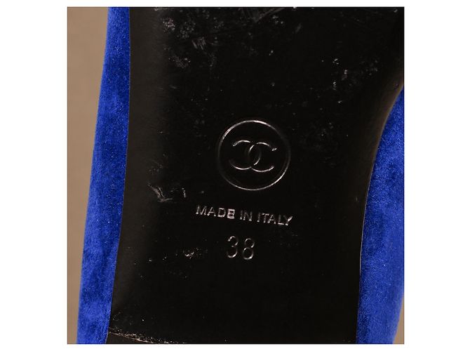 Chanel Gabrielle Ballerine Camoscio Blu - vista 15