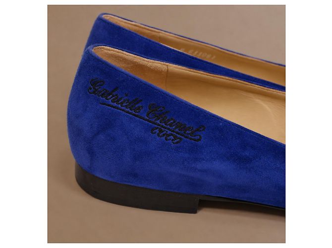 Chanel Gabrielle Ballerine Camoscio Blu - vista 9
