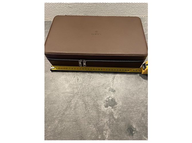 Rolex Uhrenbox braunes Leder - Ansicht 12