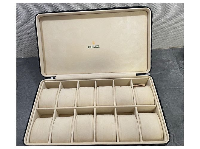 Rolex Uhrenbox braunes Leder - Ansicht 3