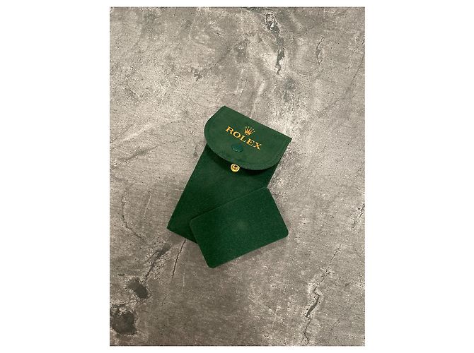Rolex Custodia per Orologio in Camoscio Verde - vista 2