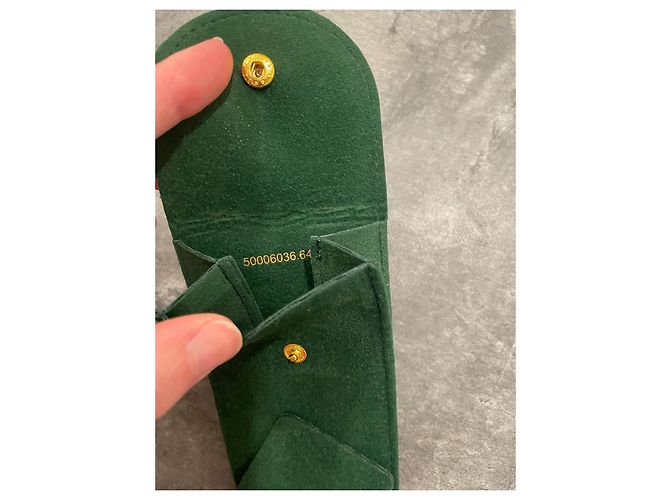 Rolex Custodia per Orologio in Camoscio Verde - vista 3