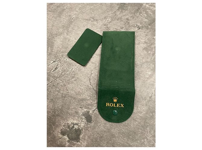 Rolex Custodia per Orologio in Camoscio Verde - vista 4