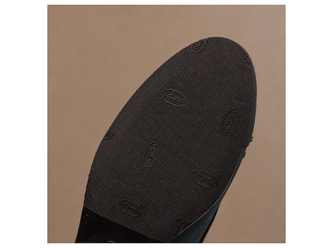 Bailarinas Chanel de ante verde oscuro - vista 13