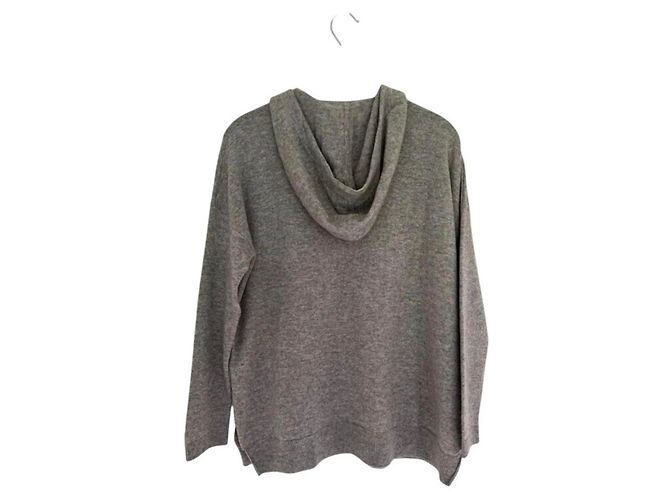 Massimo Dutti Grauer Kaschmir-Hoodie - Ansicht 3