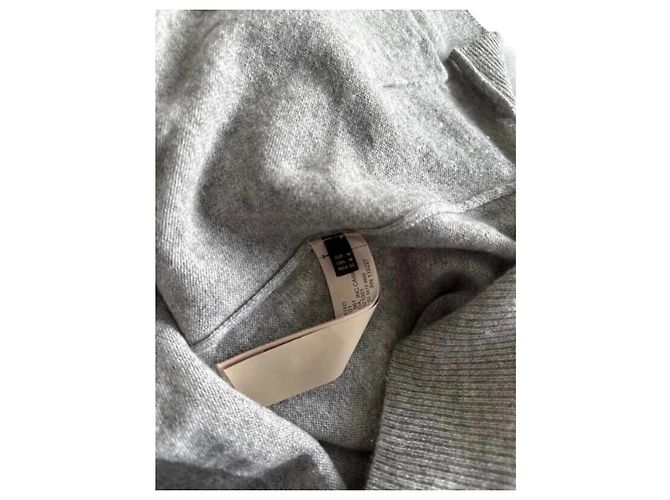 Massimo Dutti Grauer Kaschmir-Hoodie - Ansicht 5