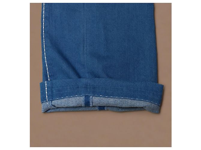 Chanel Runway Wide Leg Jeans Denim Azul - vista 12