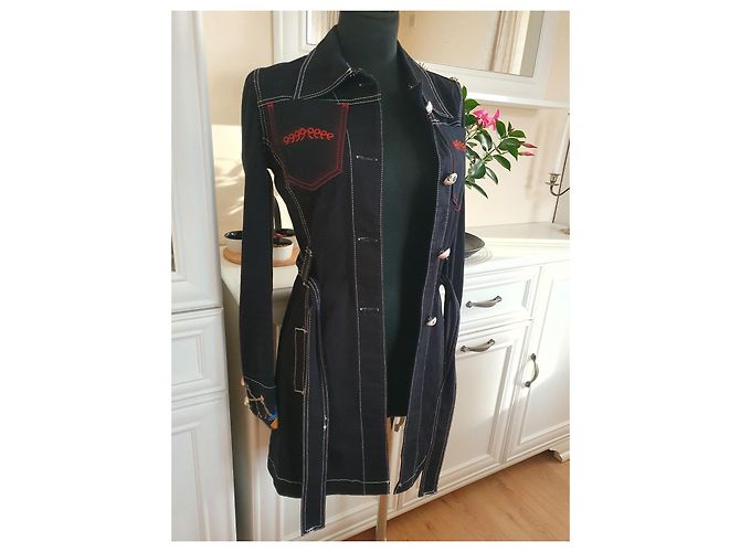 John Galliano Bestickte Denimjacke - Ansicht 15