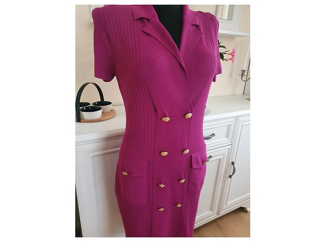 Vestido de punto Luisa Spagnoli Magenta - vista 8