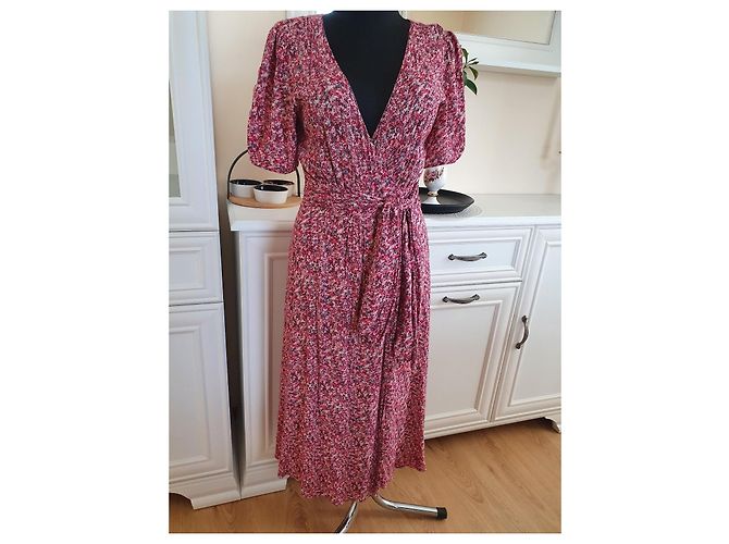 Ba&sh Viskose Wickelkleid mit Blumenprint - Ansicht 10