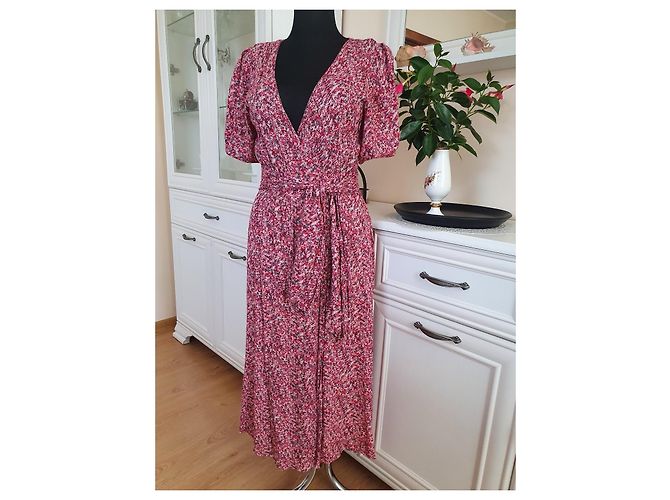 Ba&sh Viskose Wickelkleid mit Blumenprint - Ansicht 8