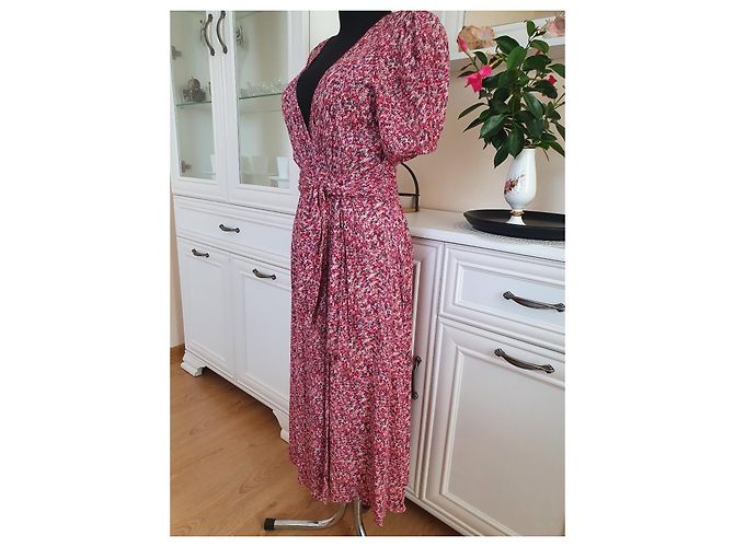 Ba&sh Viskose Wickelkleid mit Blumenprint - Ansicht 9