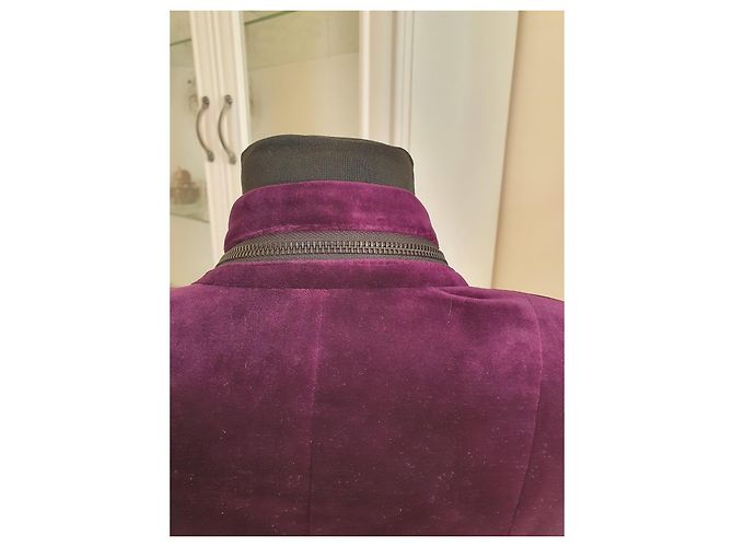 Autre Marque Giacca in velluto viola Madeleine - vista 7