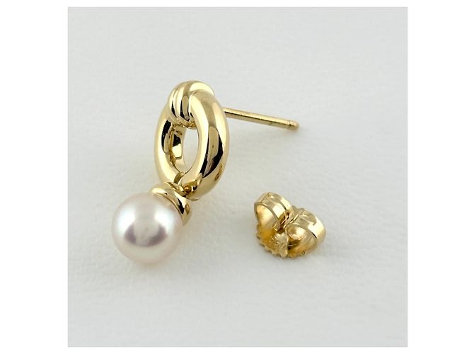 Autre Marque Orecchini a lobo in perle e oro giallo Tiffany & Co. - vista 3