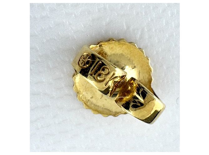 Autre Marque Boucles d'oreilles Tiffany & Co. Scribble en or jaune Paloma Picasso - vue 5