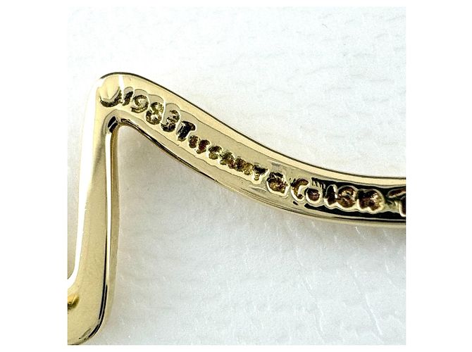Autre Marque Boucles d'oreilles Tiffany & Co. Scribble en or jaune Paloma Picasso - vue 6