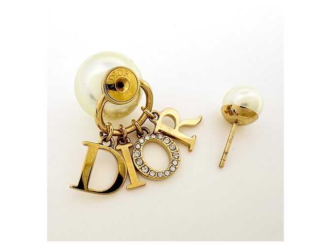 Orecchini a lobo Christian Dior placcati in oro - vista 3