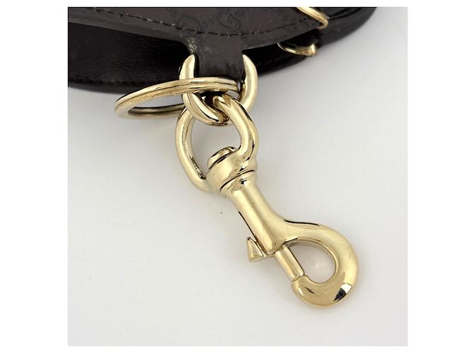 Portachiavi Gucci in pelle marrone scuro - vista 3