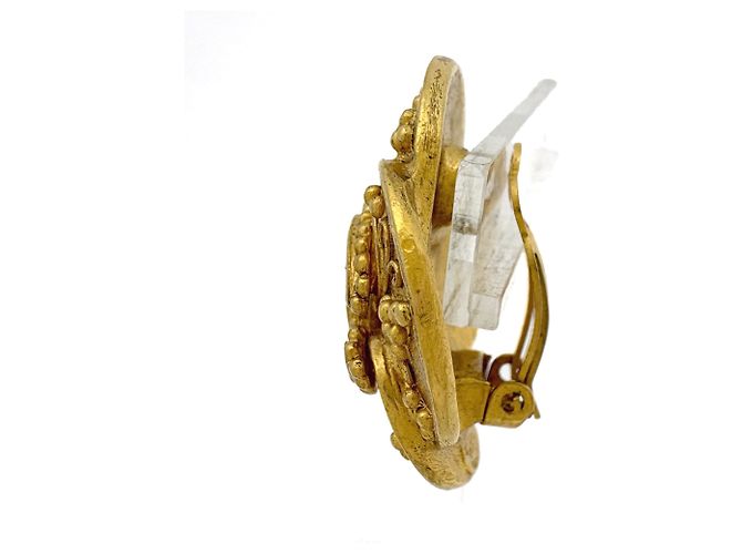 Orecchini a clip Chanel placcati in oro - vista 2