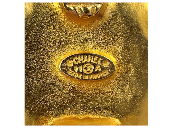 Orecchini a clip Chanel placcati oro - vista 4