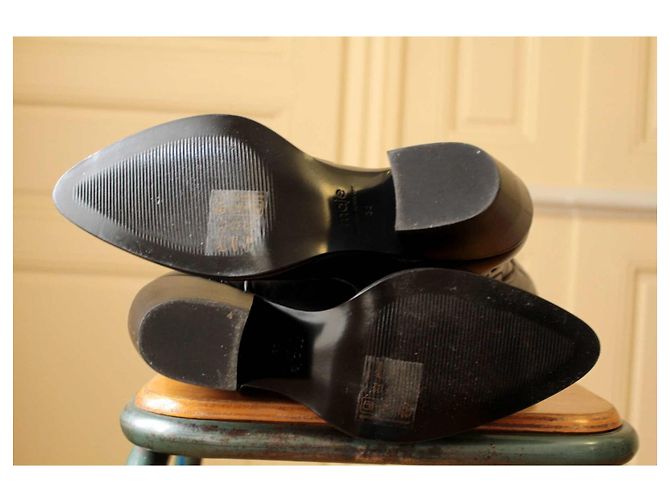 Maje Botas Cowboy em Couro Preto - vista 7