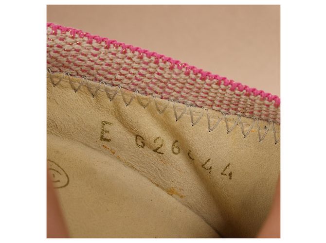 Chanel Décolleté in pelle di lucertola rosa - vista 10