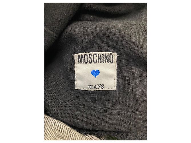 Autre Marque Moschino Kleid aus dunkelgrauer Baumwolle - Ansicht 7