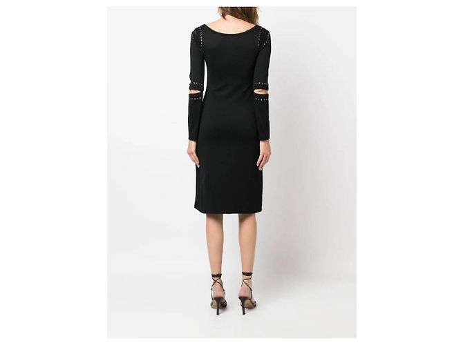 Autre Marque Abito Versace Jeans Couture nero con cut-out - vista 3