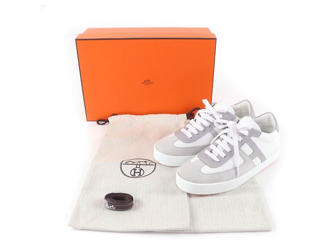 Sneakers Hermès Boomerang 35 in vitello - vista 2