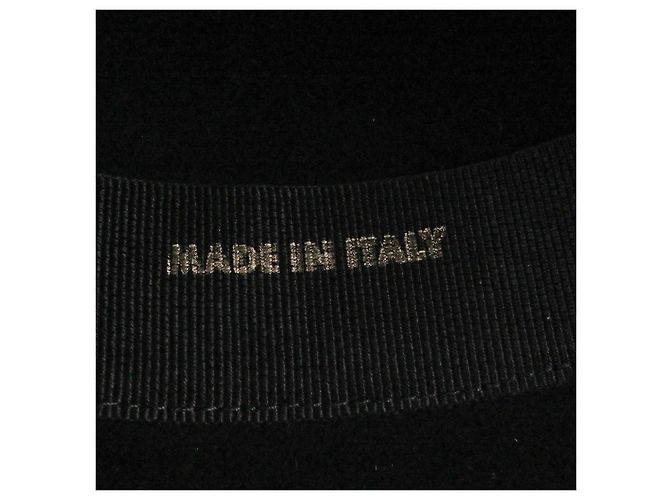 Cappello Bowler Hermès 58 in pelliccia di coniglio ricamata - vista 8