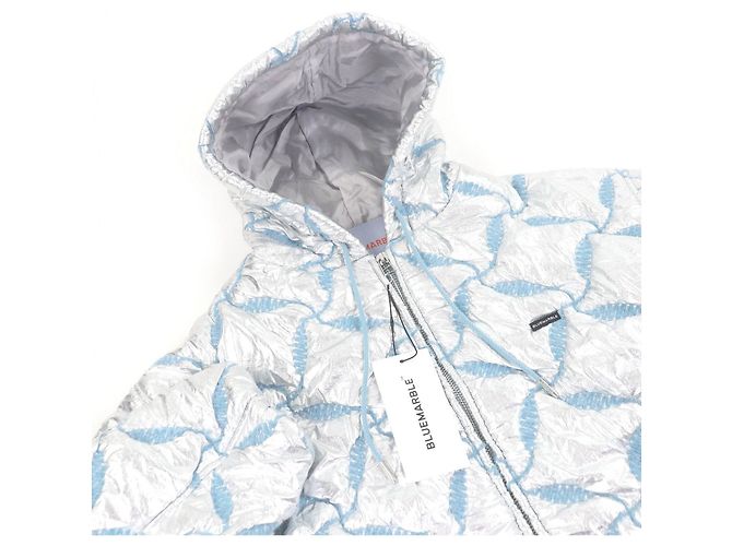 Autre Marque Giacca Bomber BLUE MARBLE Giacca con cappuccio in poliestere - vista 2