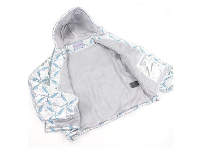 Autre Marque Giacca Bomber BLUE MARBLE Giacca con cappuccio in poliestere - vista 3